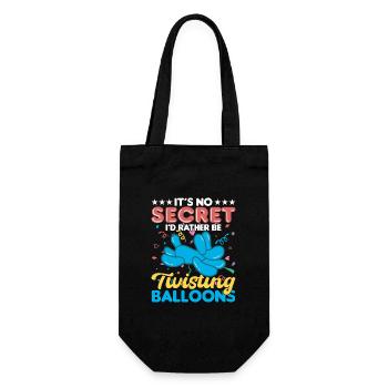 Balloon Twisting Design - Gift Bag for Bottles - black - Front