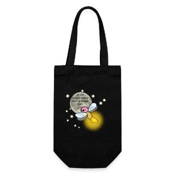 Je vis la nuit - Sac à bouteille - noir - Devant