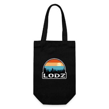 Lodz Pologne Flag Skyline Souvenir de voyage - Sac à bouteille - noir - Devant