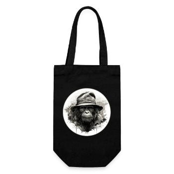Singe sérieux #2 - Sac à bouteille - noir - Devant