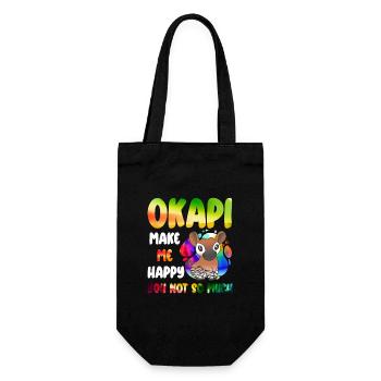 Okapi Guardians of the Forest - Gift Bag for Bottles - black - Front