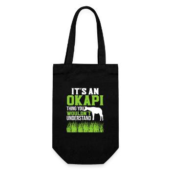 Okapi zoo adventure - Gift Bag for Bottles - black - Front