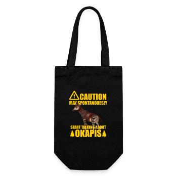 Okapi the Forest Whisperer - Gift Bag for Bottles - black - Front
