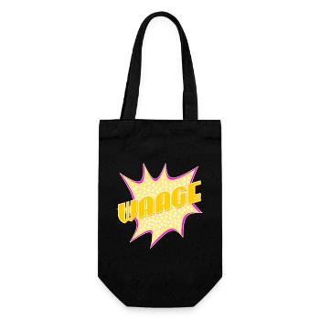 Sternzeichen Geschenke WAAGE SEPTEMBER OKTOBER - Geschenkbeutel für Flaschen - Schwarz - Vorne