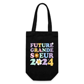 Future grande soeur 2024 bientôt grande soeur - Sac à bouteille - noir - Devant