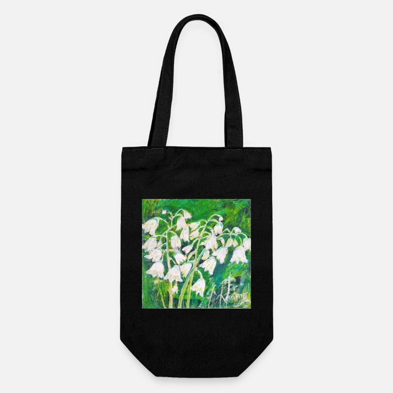 Muguet de style impressionniste - Sac à bouteille - noir