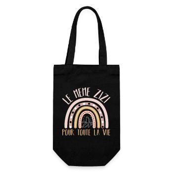 Le même zizi pour toute la vie humour EVJF cadeau - Sac à bouteille - noir - Devant