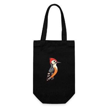 Pic Cartoon Kawaii Aquarelle Illustration - Sac à bouteille - noir - Devant