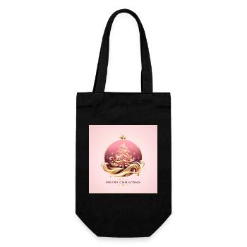 Christmas - Gift Bag for Bottles - black - Front