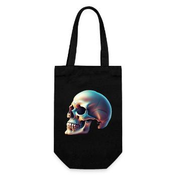 Printflow Skull Halloween - Geschenkbeutel für Flaschen - Schwarz - Vorne