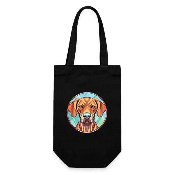 Rhodesian Ridgeback Dog Colorful Watercolor Pet - Gift Bag for Bottles - black - Front
