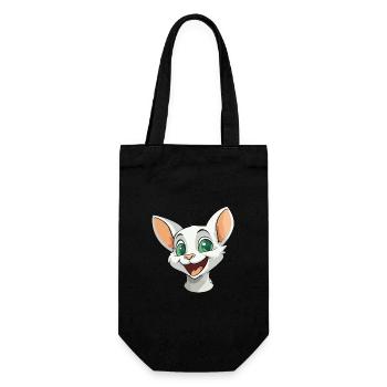 Donskoy Cat Cartoon Illustration à l’aquarelle - Sac à bouteille - noir - Devant