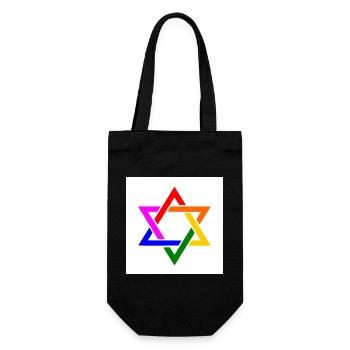 Israel lgbt drapeau - Sac à bouteille - noir - Devant