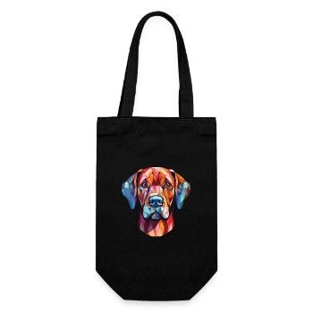 Broholmer chien race aquarelle verre Illustration - Sac à bouteille - noir - Devant