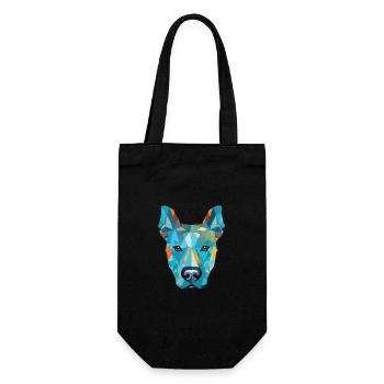 Blue Thai Ridgeback Dog Breed Colorful Watercolor - Gift Bag for Bottles - black - Front