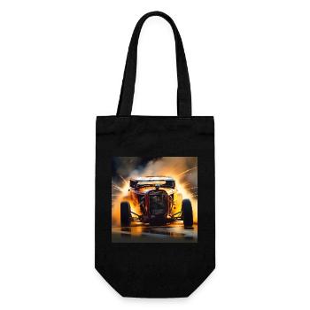 Rusty Hot Rod racing #8 - Gift Bag for Bottles - black - Front