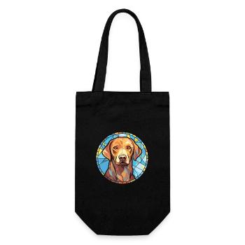 Chesapeake Bay Retriever Hunderasse Aquarell - Geschenkbeutel für Flaschen - Schwarz - Vorne