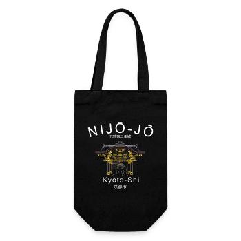 Nijo-jo Castle, Kyoto Imperial Villa, Japan, drawing - Gift Bag for Bottles - black - Front