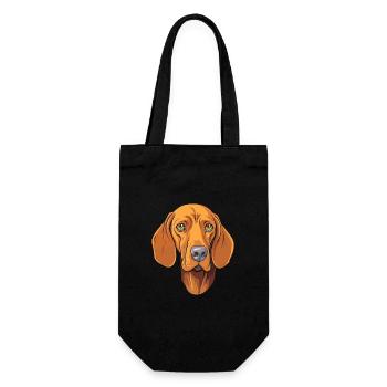Hongrois Vizsla Chien Race Cartoon Kawaii Illustra - Sac à bouteille - noir - Devant