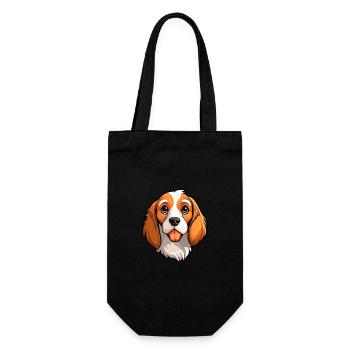Nederlandse Kooikerhondje Dog Breed Cartoon Kawaii - Sac à bouteille - noir - Devant