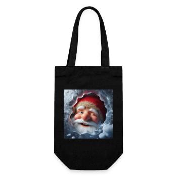 Imp looking through ice laughing - Gift Bag for Bottles - black - Front