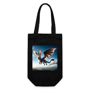 Dragon lapin volant #01 - Sac à bouteille - noir - Devant