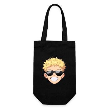Cool Anime Face Emoji - Chemise Anime - Sac à bouteille - noir - Devant