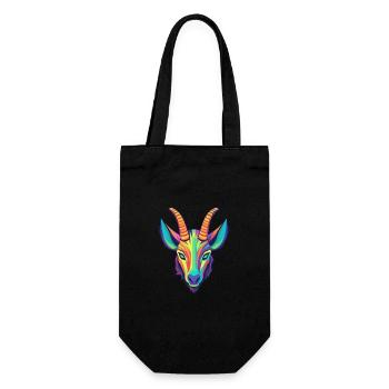 Oryx coloré aquarelle dessin animé Kawaii Animal - Sac à bouteille - noir - Devant