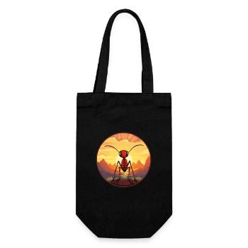Ant Colorful Watercolor Cartoon Kawaii Animal - Gift Bag for Bottles - black - Front
