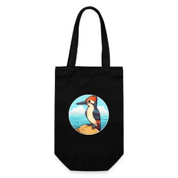 Pic aquarelle dessin animé Kawaii Clipart animal de compagnie - Sac à bouteille - noir - Devant