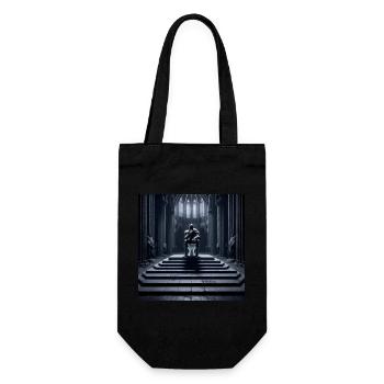 Fart Souls - Hollow Knight on Porcelain Throne #12 - Gift Bag for Bottles - black - Front