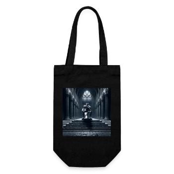 Fart Souls - Hollow Knight on Porcelain Throne #10 - Gift Bag for Bottles - black - Front