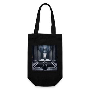 Fart Souls - Hollow Knight on Porcelain Throne #07 - Gift Bag for Bottles - black - Front