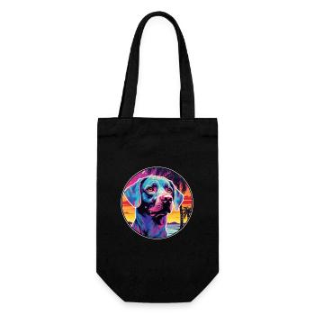 Bleu De Gascogne Chien Race Coloré Cartoon Waterc - Sac à bouteille - noir - Devant