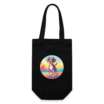 Arménien Gampr Chien Race Dessin animé Kawaii Clipart - Sac à bouteille - noir - Devant