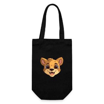 Illustration d’aquarelle de bande dessinée de bébé chat - Sac à bouteille - noir - Devant