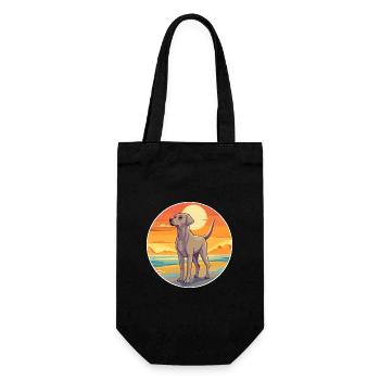 Sloughi Dog Breed Cartoon Kawaii Clipart Dog Pet - Gift Bag for Bottles - black - Front