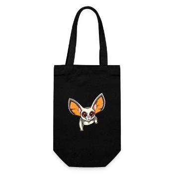 Sugar Glider Aquarelle Colorée Dessin Animé Kawaii An - Sac à bouteille - noir - Devant