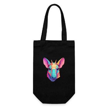 Aardvark Aquarelle Colorée Dessin Animé Kawaii Animal - Sac à bouteille - noir - Devant
