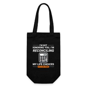 Comptable Comptabilité Tenue de livres Finance Drôle - Sac à bouteille - noir - Devant