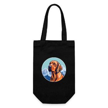 Bavarian Mountain Hound Dog Breed Cartoon Kawaii W - Gift Bag for Bottles - black - Front