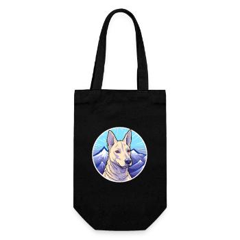 Bleu Thai Ridgeback chien race Cartoon Kawaii eau - Sac à bouteille - noir - Devant