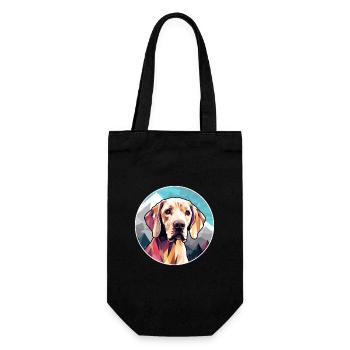 Braque Saint Germain Hunderasse Cartoon Kawaii Wate - Geschenkbeutel für Flaschen - Schwarz - Vorne
