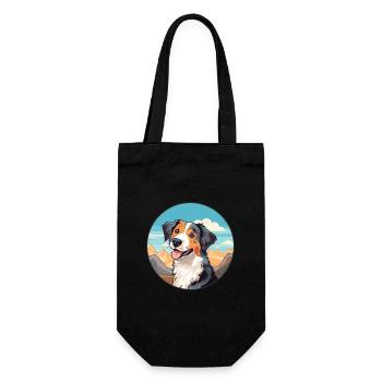 Cimarron Uruguayo Dog Breed Cartoon Kawaii Waterco - Gift Bag for Bottles - black - Front