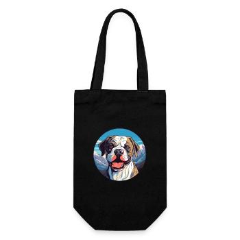 Córdoba Kampfhund Rasse Cartoon Kawaii Watercol - Geschenkbeutel für Flaschen - Schwarz - Vorne