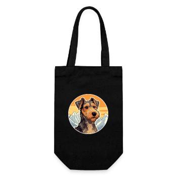 Chien de chasse allemand Terrier race Cartoon Kawaii Wa - Sac à bouteille - noir - Devant
