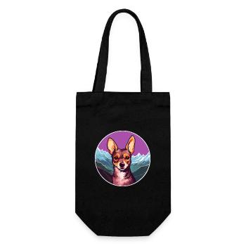Peruanische Inka-Orchideen-Hunderasse Cartoon Kawaii Wate - Geschenkbeutel für Flaschen - Schwarz - Vorne