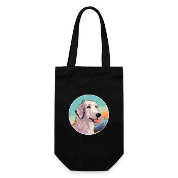 Chien de chasse russe race de chien dessin animé Kawaii Waterco - Sac à bouteille - noir - Devant