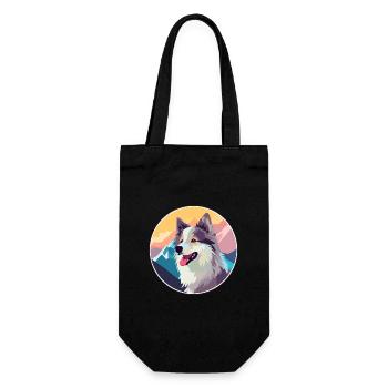 Sabueso Fino Colombiano race de chien dessin animé Kawaii W - Sac à bouteille - noir - Devant