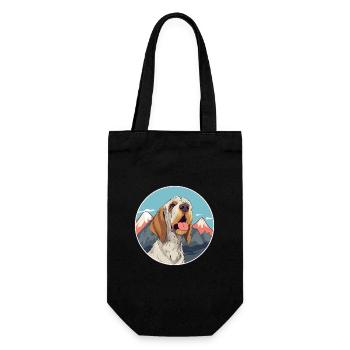 Spinone Italiano race de chien dessin animé kawaii watercol - Sac à bouteille - noir - Devant